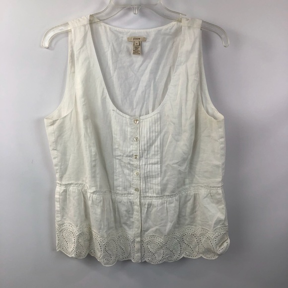 J. Crew Tops - J.Crew Eyelet Tank